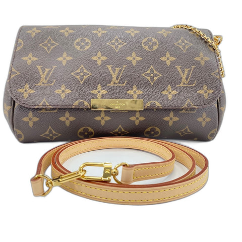 LOUIS VUITTON Favorit MM Shoulder Bag Brown WS32825
