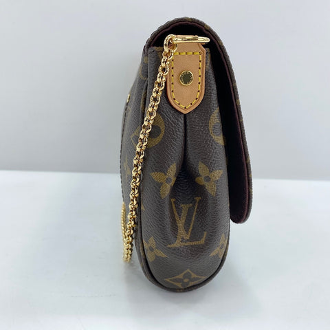 LOUIS VUITTON Favorit MM Shoulder Bag Brown WS32825