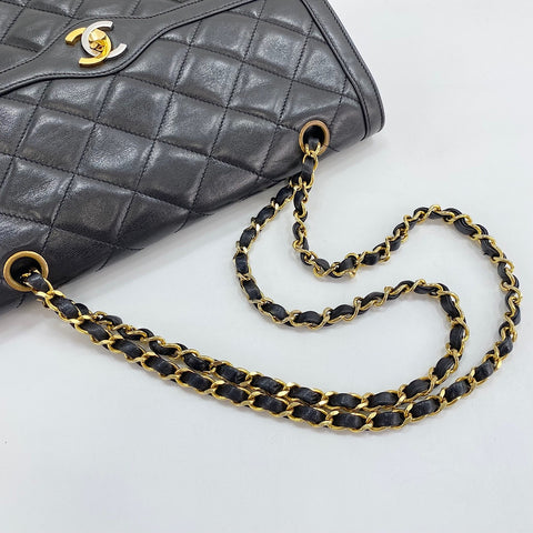 CHANEL Matelasse Shoulder Bag lambskin black WS32835