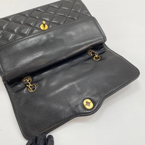 CHANEL Matelasse Shoulder Bag lambskin black WS32835