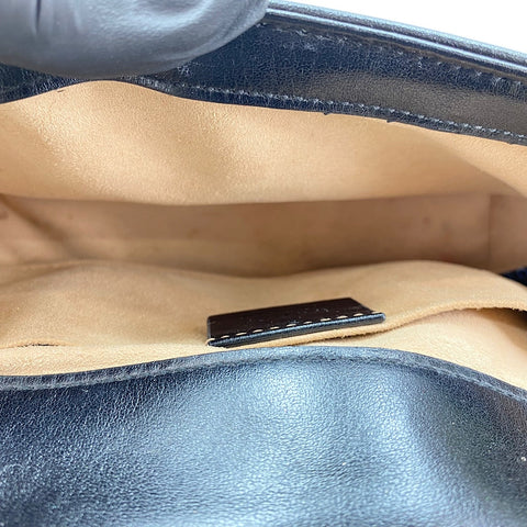 GUCCI GG Marmont Shoulder Bag leather black WS32836