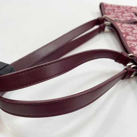 Christian Dior Trotter Tote Bag canvas wine-red WS32837