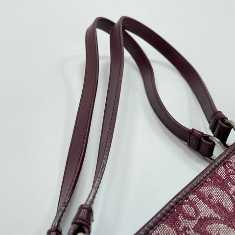 Christian Dior Trotter Tote Bag canvas wine-red WS32837