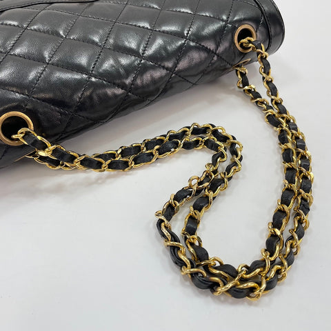 CHANEL Matelasse Shoulder Bag lambskin black WS32838