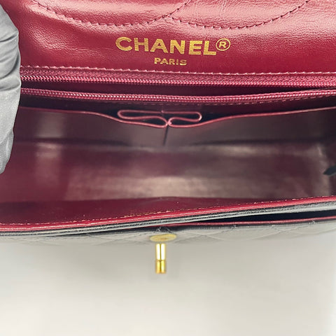 CHANEL Matelasse Shoulder Bag lambskin black WS32838