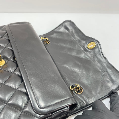 CHANEL Matelasse Shoulder Bag lambskin black WS32838
