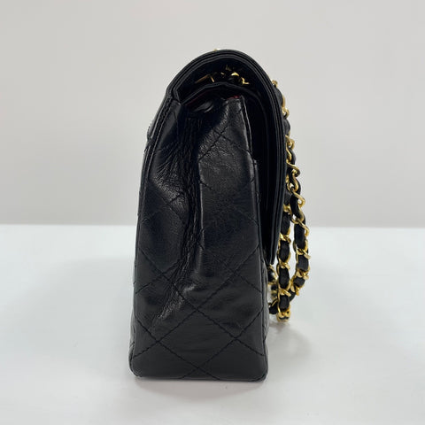 CHANEL Matelasse Shoulder Bag lambskin black WS32838