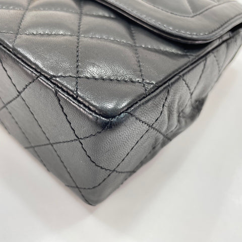 CHANEL Matelasse Shoulder Bag lambskin black WS32838