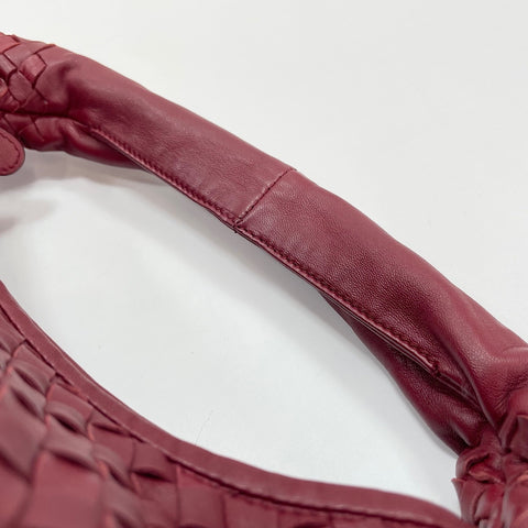 BOTTEGAVENETA INTRECCIATO Shoulder Bag leather Red WS32840