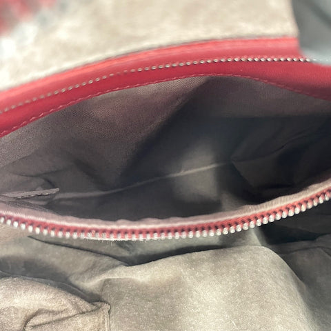 BOTTEGAVENETA INTRECCIATO Shoulder Bag leather Red WS32840