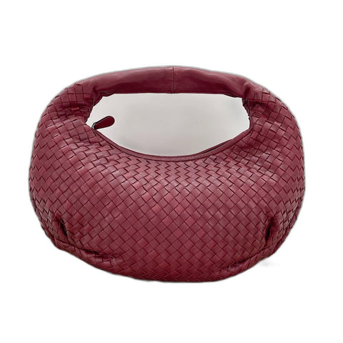 BOTTEGAVENETA INTRECCIATO Shoulder Bag leather Red WS32840