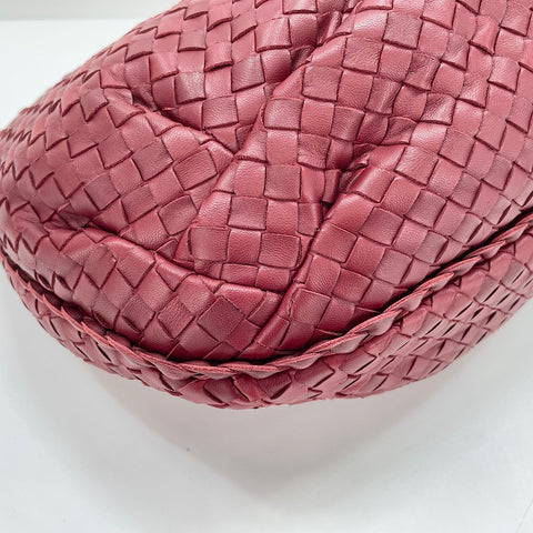 BOTTEGAVENETA INTRECCIATO Shoulder Bag leather Red WS32840