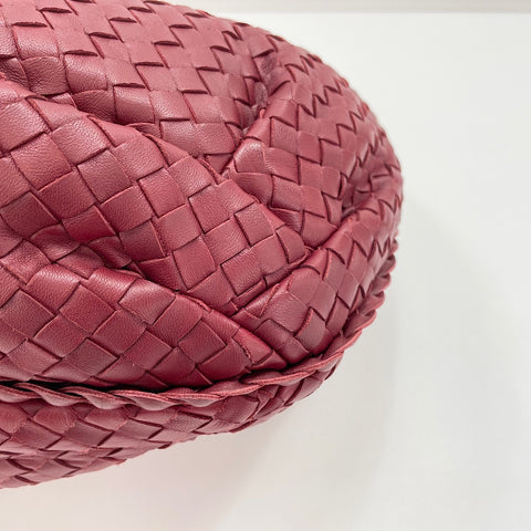 BOTTEGAVENETA INTRECCIATO Shoulder Bag leather Red WS32840