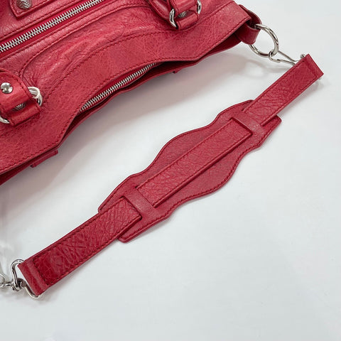 BALENCIAGA Giant First 2WAY Handbag leather Red WS32841