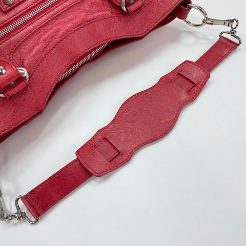 BALENCIAGA Giant First 2WAY Handbag leather Red WS32841