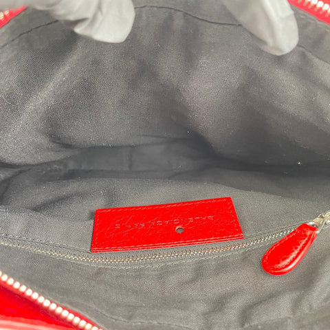 BALENCIAGA Giant First 2WAY Handbag leather Red WS32841