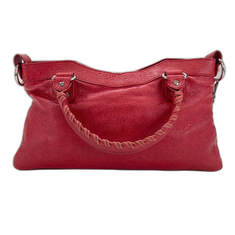 BALENCIAGA Giant First 2WAY Handbag leather Red WS32841
