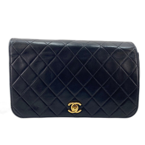 CHANEL Matelasse Shoulder Bag lambskin black WS32845