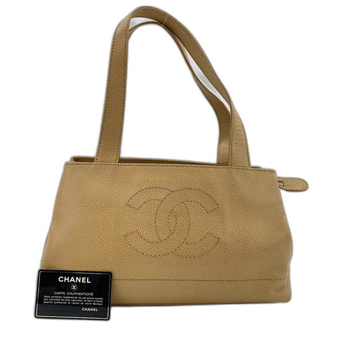 CHANEL Shoulder Bag beige WS32849