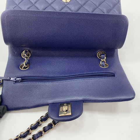 CHANEL Matelasse 23 Double Flap Shoulder Bag Navy WS32850