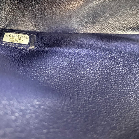 CHANEL Matelasse 23 Double Flap Shoulder Bag Navy WS32850