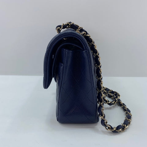 CHANEL Matelasse 23 Double Flap Shoulder Bag Navy WS32850