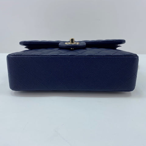 CHANEL Matelasse 23 Double Flap Shoulder Bag Navy WS32850