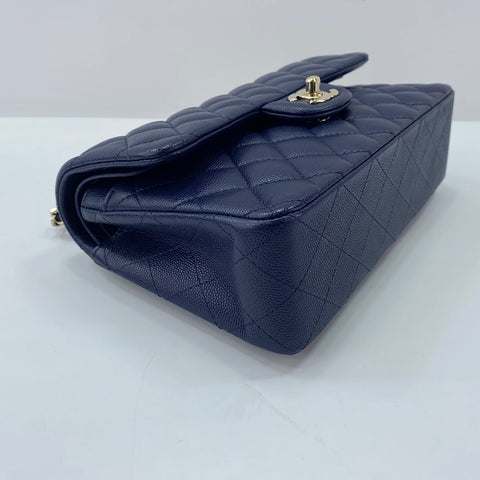 CHANEL Matelasse 23 Double Flap Shoulder Bag Navy WS32850
