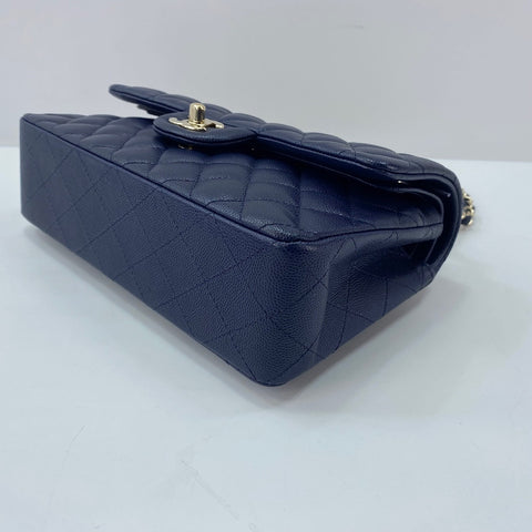 CHANEL Matelasse 23 Double Flap Shoulder Bag Navy WS32850