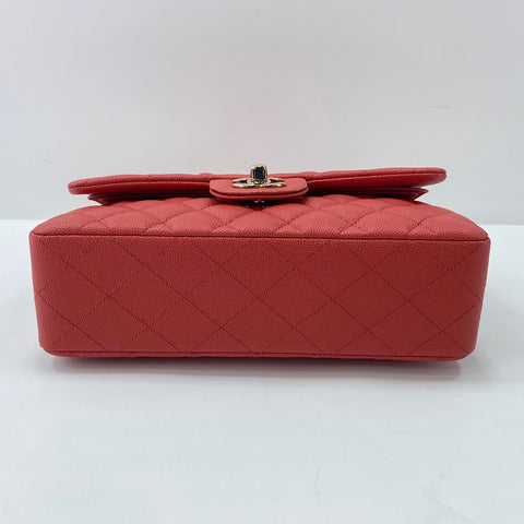 CHANEL Matelasse 23 Double Flap Shoulder Bag Orange WS32851
