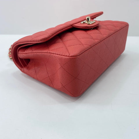 CHANEL Matelasse 23 Double Flap Shoulder Bag Orange WS32851