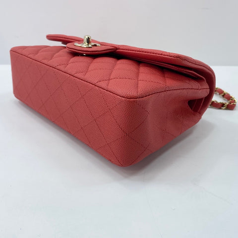 CHANEL Matelasse 23 Double Flap Shoulder Bag Orange WS32851