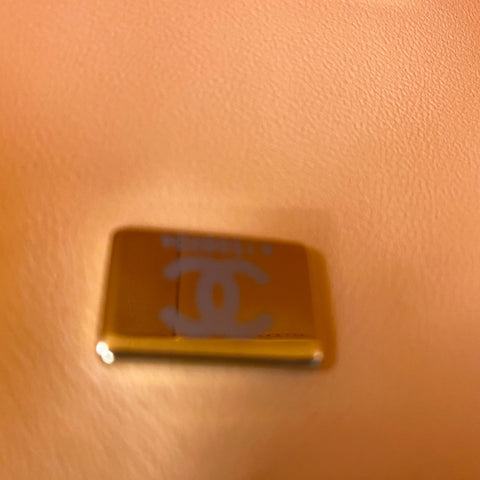 CHANEL Matelasse 25 double flap Shoulder Bag Orange WS32852