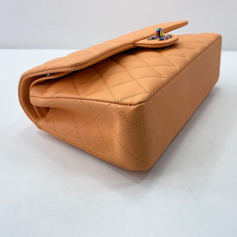 CHANEL Matelasse 25 double flap Shoulder Bag Orange WS32852