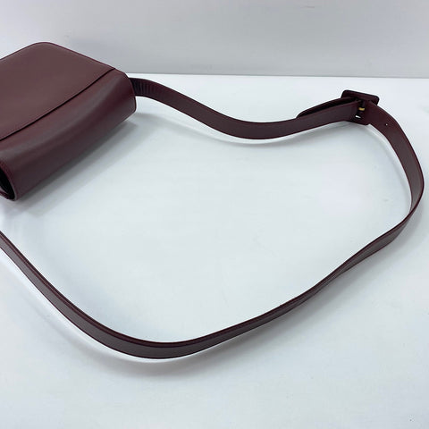 CARTIER Must Line Shoulder Bag leather wine-red WS32853