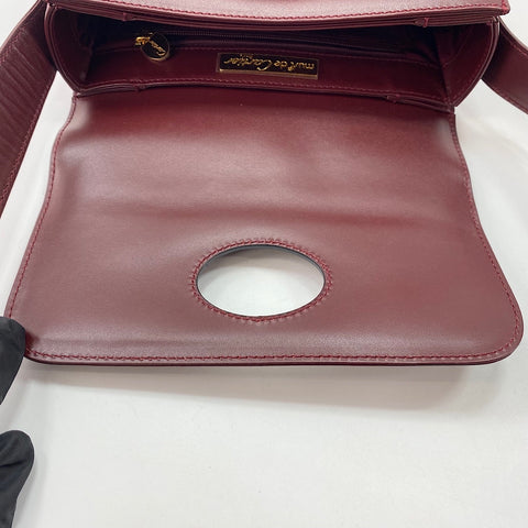 CARTIER Must Line Shoulder Bag leather wine-red WS32853