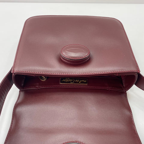 CARTIER Must Line Shoulder Bag leather wine-red WS32853