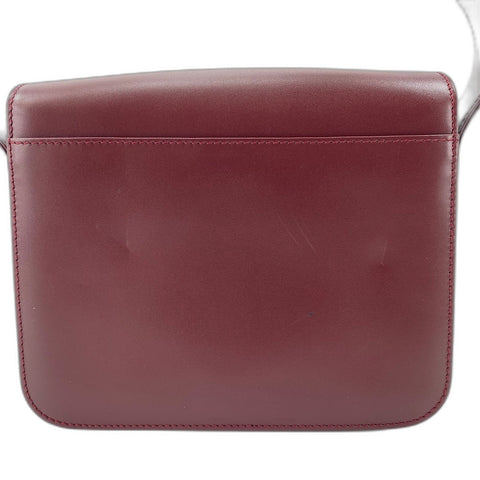 CARTIER Must Line Shoulder Bag leather wine-red WS32853