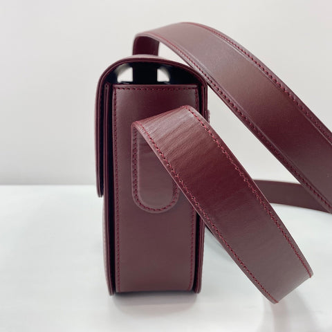 CARTIER Must Line Shoulder Bag leather wine-red WS32853