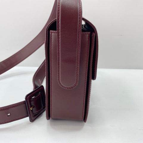 CARTIER Must Line Shoulder Bag leather wine-red WS32853