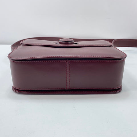 CARTIER Must Line Shoulder Bag leather wine-red WS32853