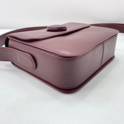 CARTIER Must Line Shoulder Bag leather wine-red WS32853