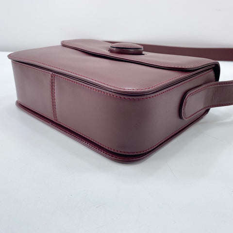 CARTIER Must Line Shoulder Bag leather wine-red WS32853