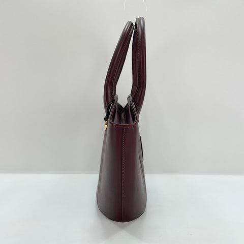 CARTIER Must Line Tote Bag leather wine-red WS32854