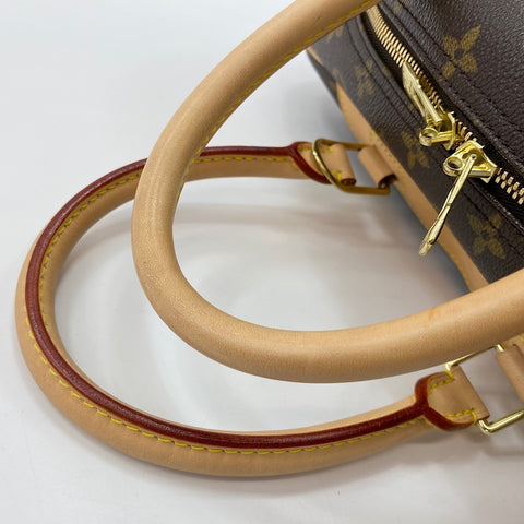 LOUIS VUITTON Deauville Handbag Brown WS32862