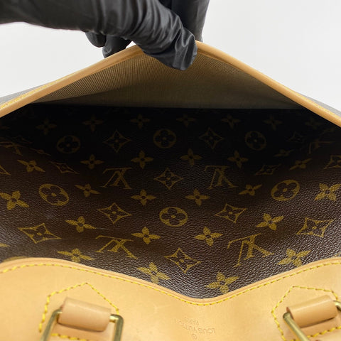 LOUIS VUITTON Deauville Handbag Brown WS32862