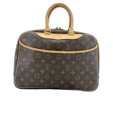 LOUIS VUITTON Deauville Handbag Brown WS32862