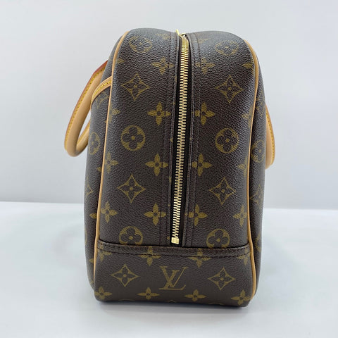 LOUIS VUITTON Deauville Handbag Brown WS32862