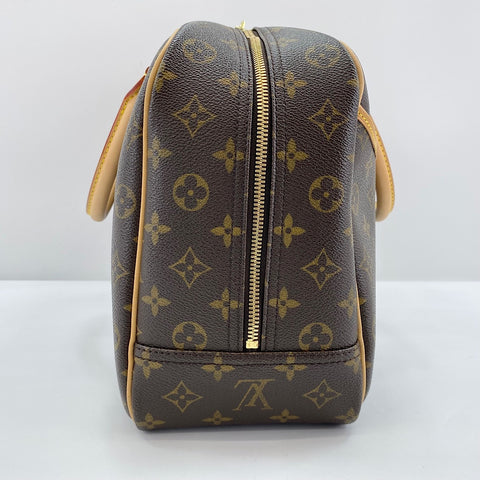 LOUIS VUITTON Deauville Handbag Brown WS32862