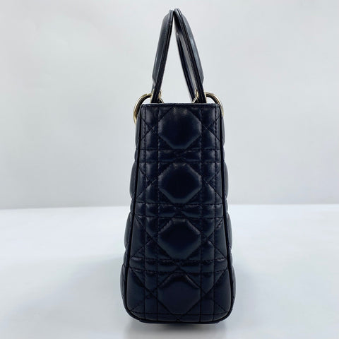 Christian Dior Lady Christian Dior Small 2WAY Handbag leather black WS32863